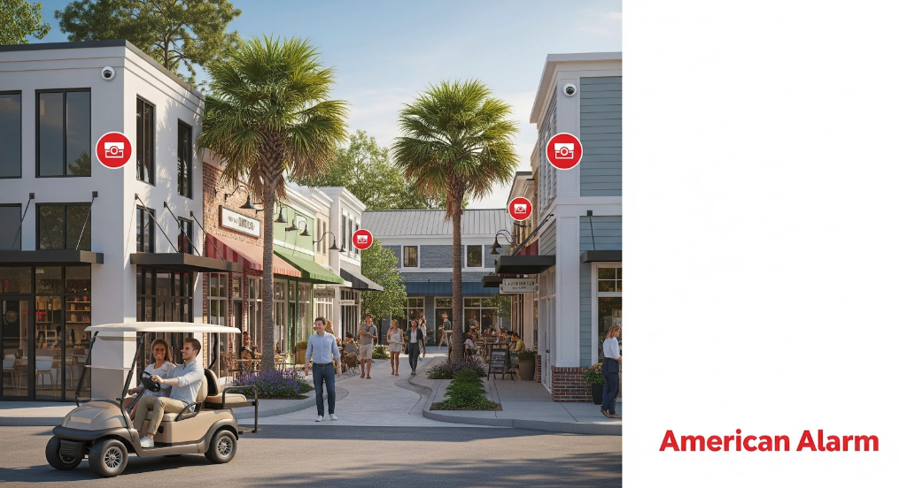 Peachtree City Commercial Security Systems commercial street