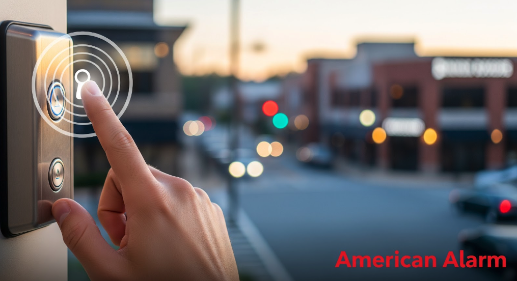 Sandy Springs Commercial Security Systems hand
