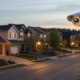 A home alarm system monitoring a residential street for a professional monitoring company.