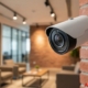 Indoor surveillance solution positioned to oversee common areas in a commercial office environment.