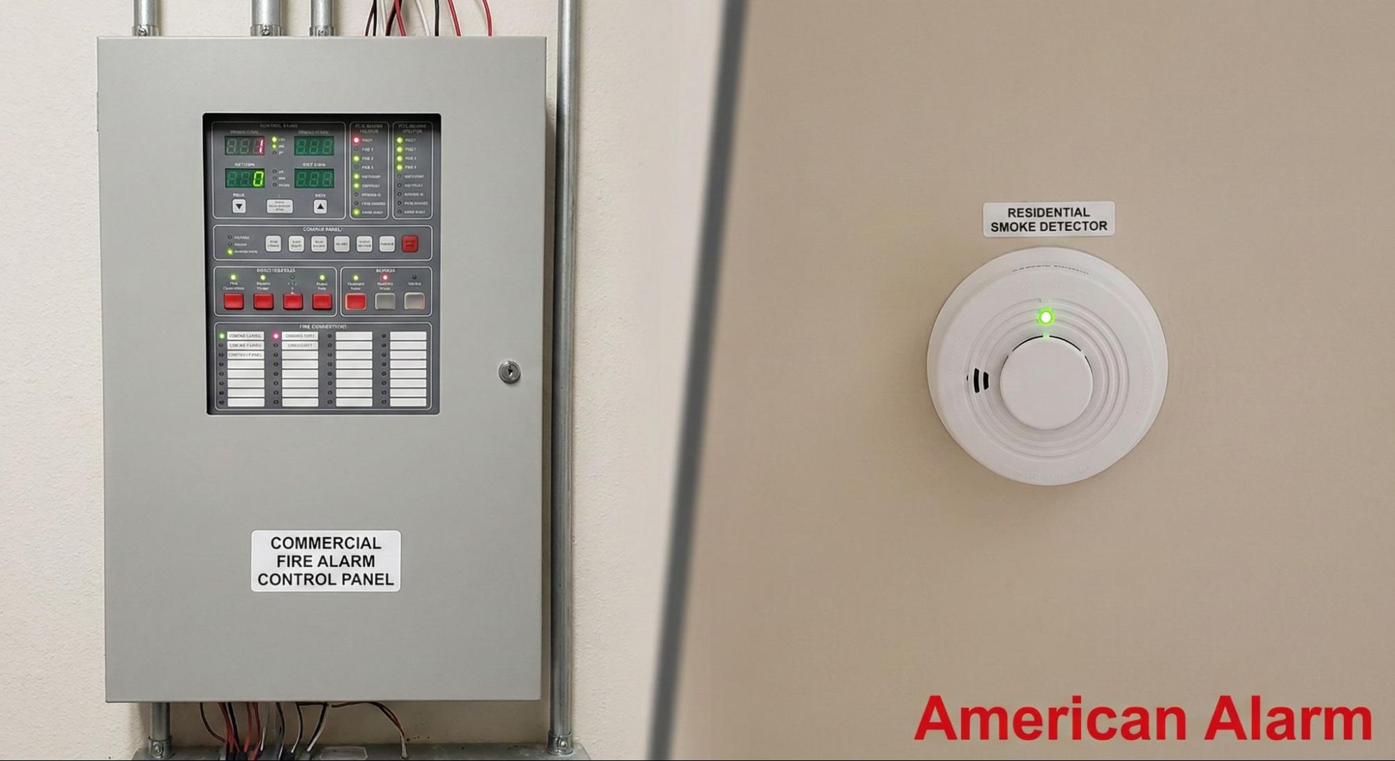 Understanding the Critical Differences: Commercial Fire Alarm Systems vs. Residential Alarms