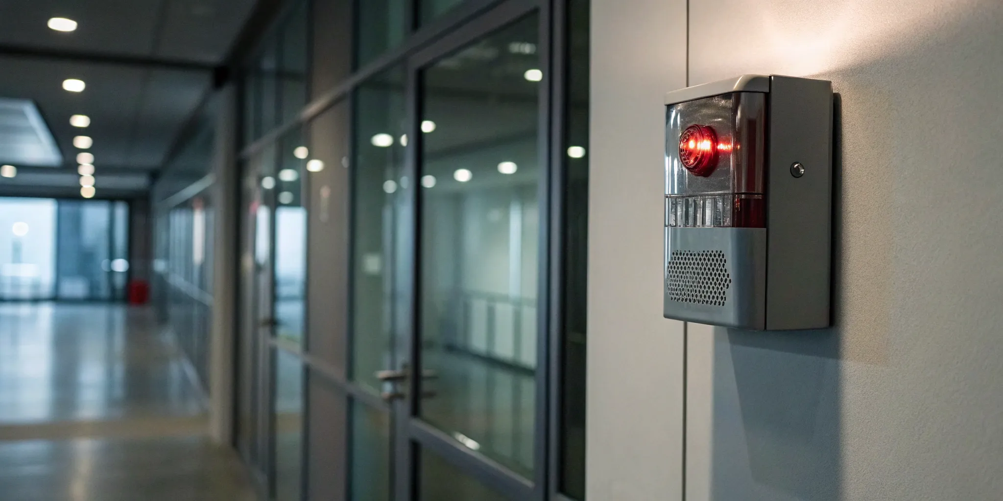 A commercial fire alarm monitoring system for a business in Cumming.