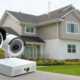A home security system protecting a modern house from one of the best home security companies.