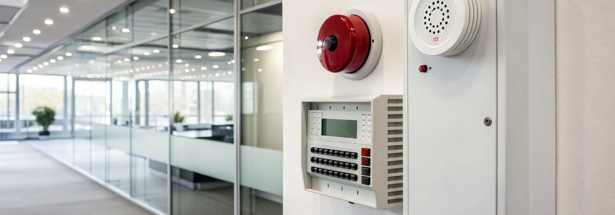 Fire alarm system installed in a Milton business for safety and code compliance.