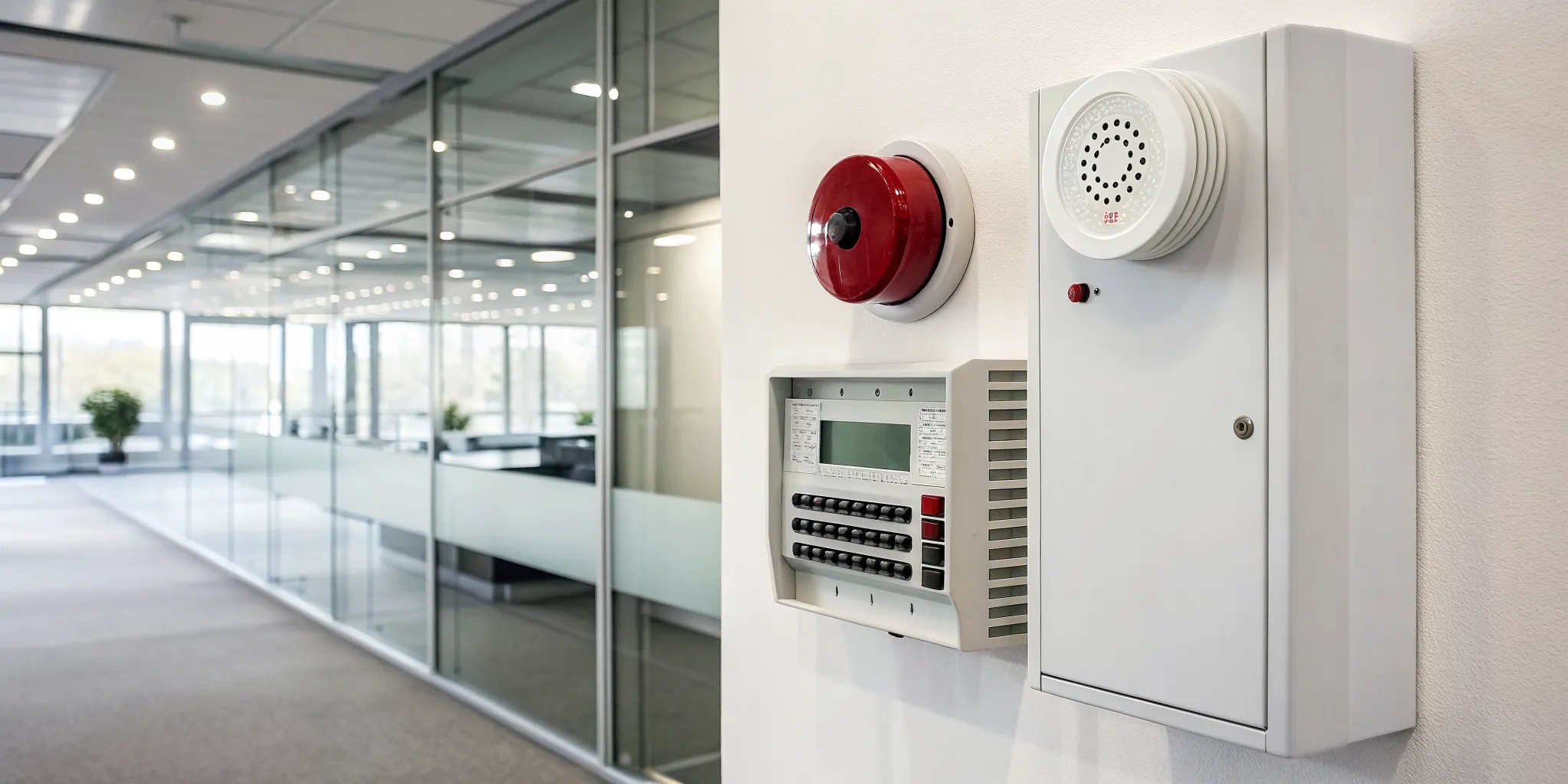 Fire alarm system installed in a Milton business for safety and code compliance.