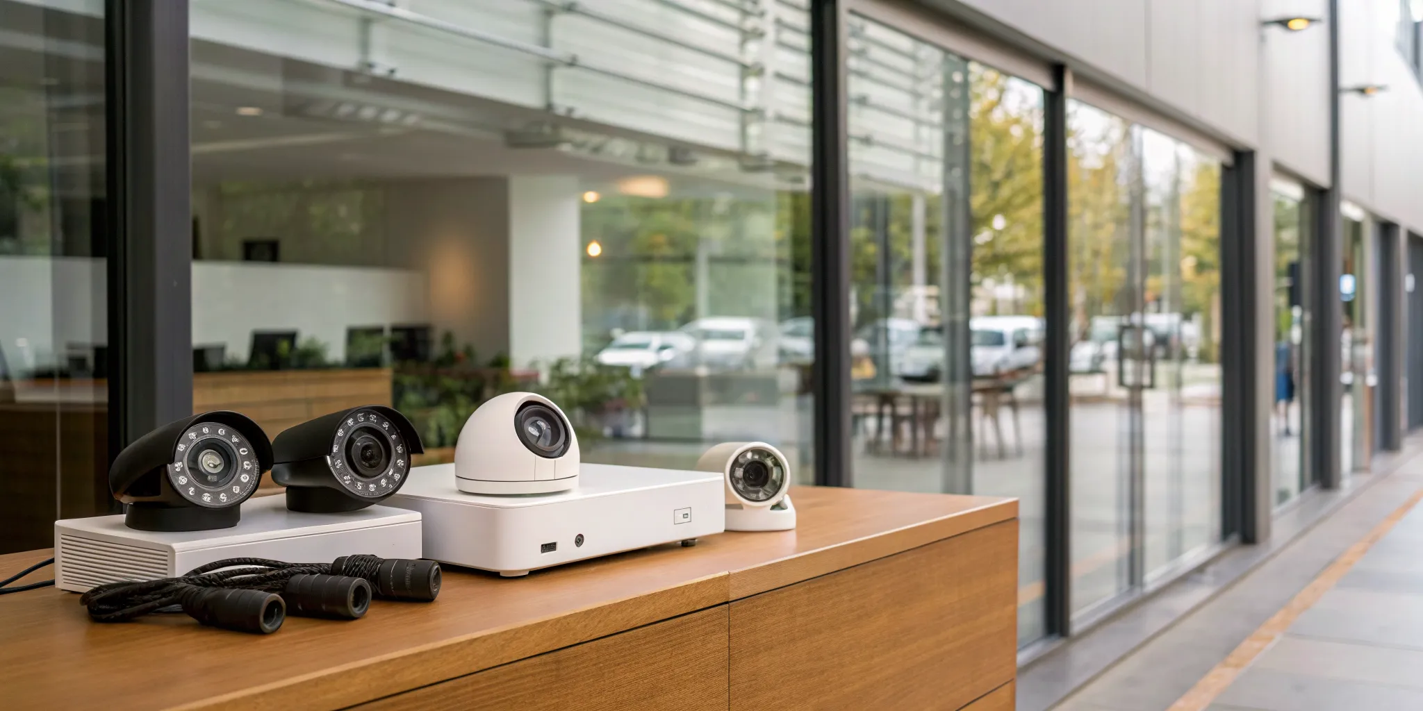 The best small business surveillance systems featuring multiple security cameras.