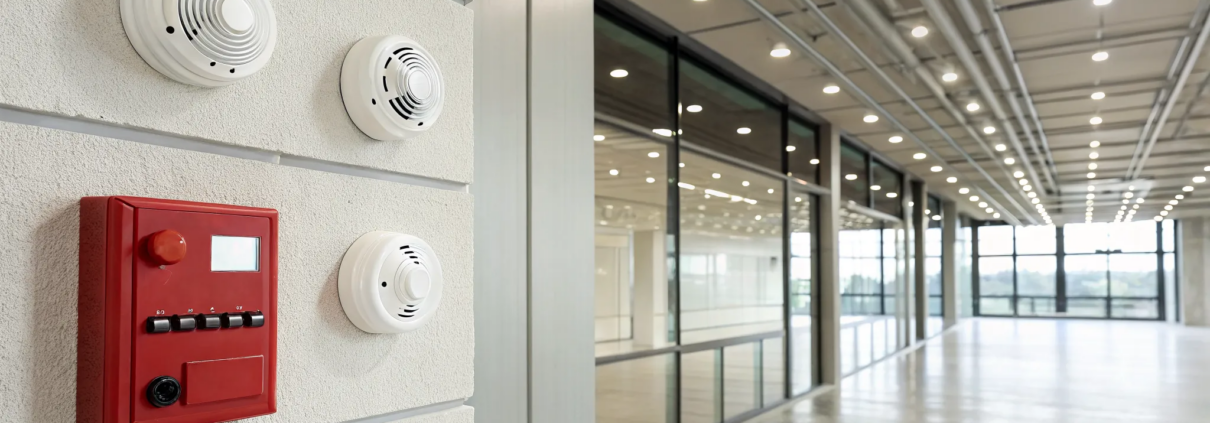 Fire alarm control panel highlighting the difference between addressable and conventional fire alarms.