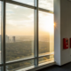 Atlanta skyline from an office protected by a NICET certified fire alarm company.