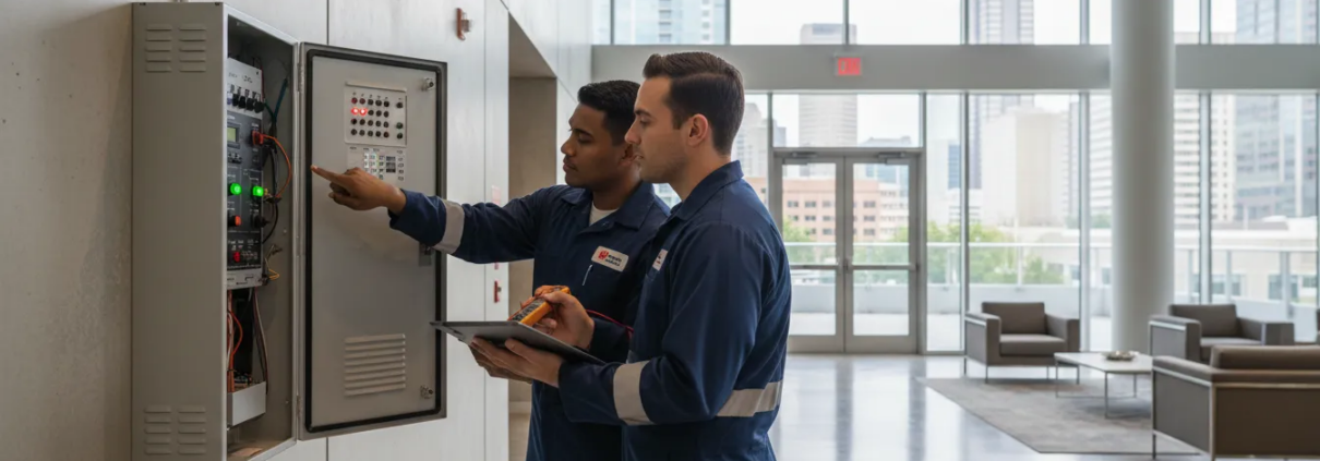 Fire alarm panel inspection for NFPA 72 compliance